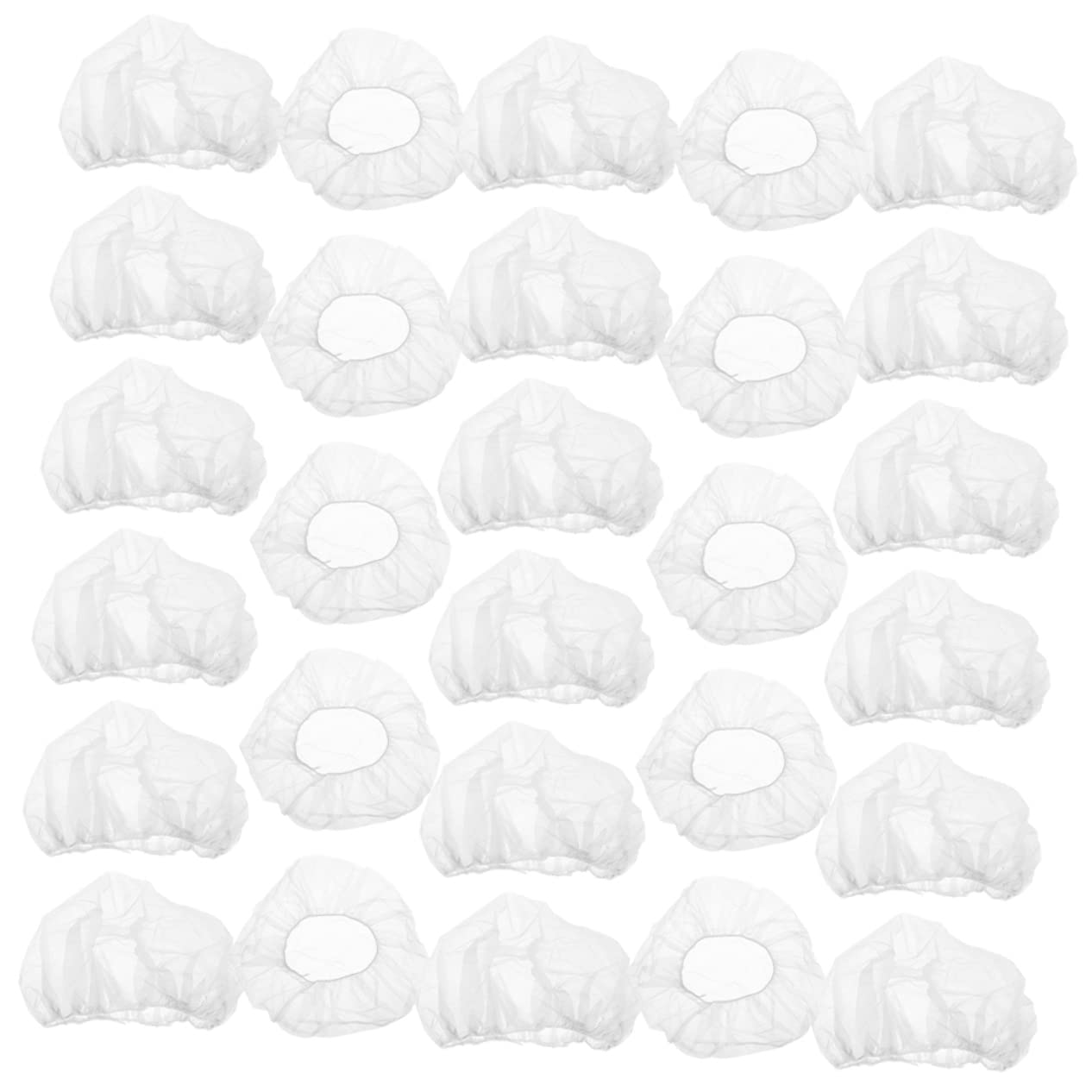 Red para cabello tipo gorros desechables tipo hongo color blanco para manipular comida 8