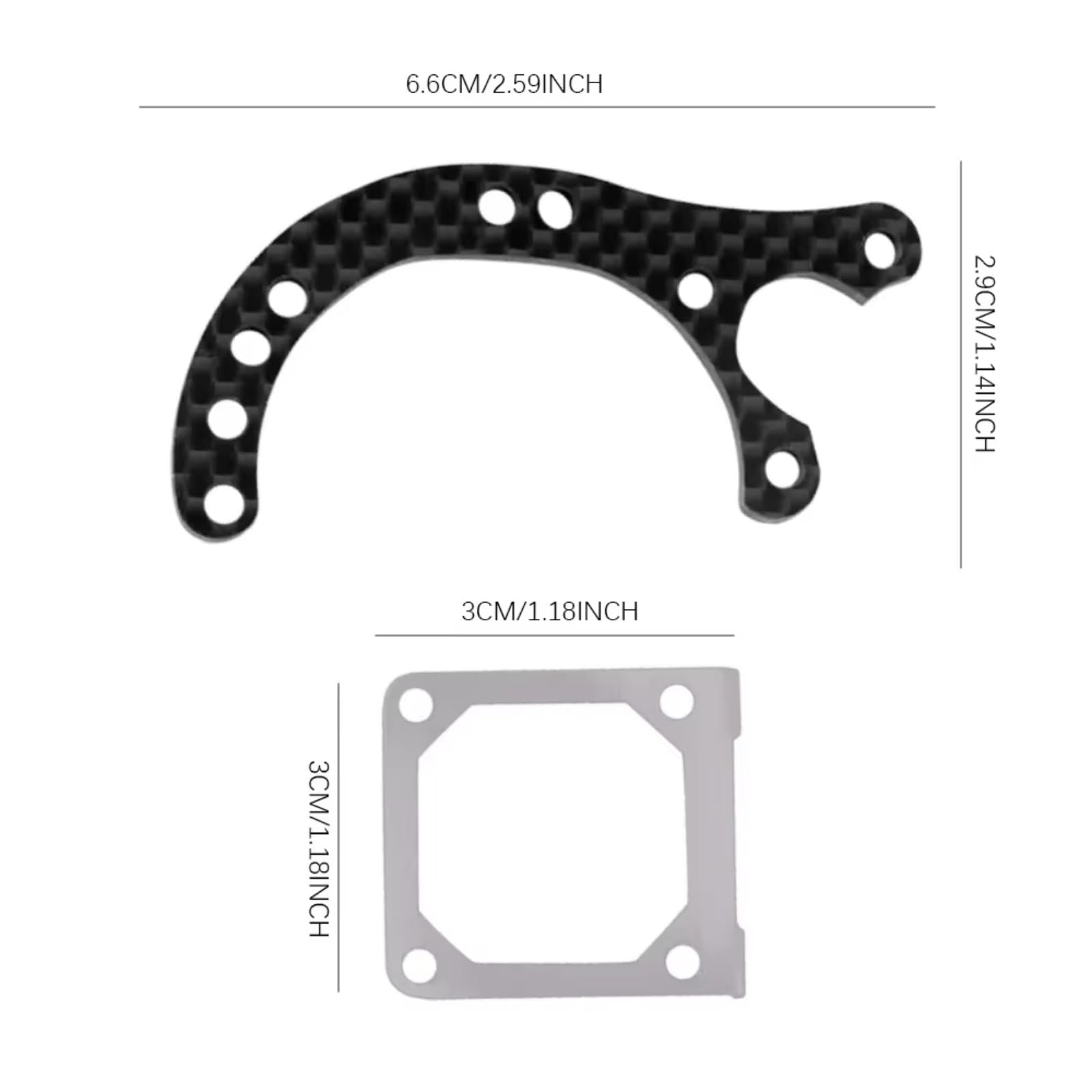 Team Associated 32004 - TC8 Ballstud Mount Set (2)