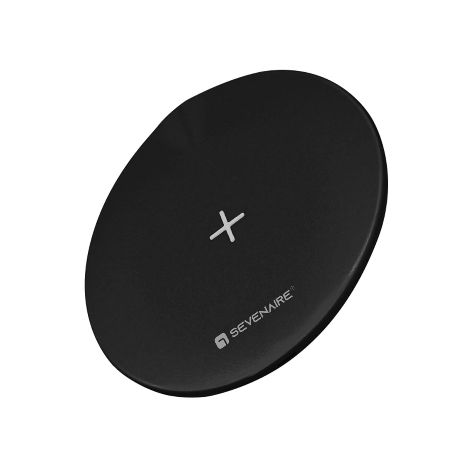 Sevenaire WPAD 15W Fast Charging Wireless Charger Pad | Qi-Certified | Type C PD | for iPhone 16 to 8 Series, Galaxy S24 to S8, Pixel & Other Qi Phones (Black)