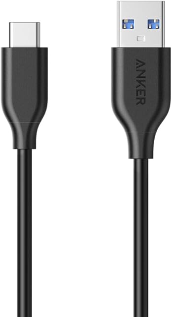 Anker USB C Cable, PowerLine USB 3.0 to USB C Charger Cable (3ft) with 56k Ohm Pull-up Resistor for Samsung Galaxy Note 8, S8, S8+, S9, Oculus Quest, Sony XZ, LG V20 G5 G6, HTC 10 (Black)
