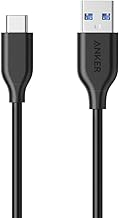 Anker USB C Kabel, Powerline USB 3.0 auf USB C Ladekabel (3 m) mit 56k Ohm Pull Up Widerstand für Samsung Galaxy Note 8, S...