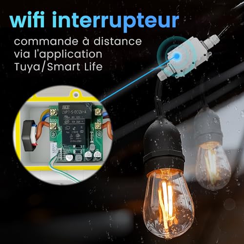 Interrupteur Wi-Fi intelligent étanche IP67 avec commande vocale - 3