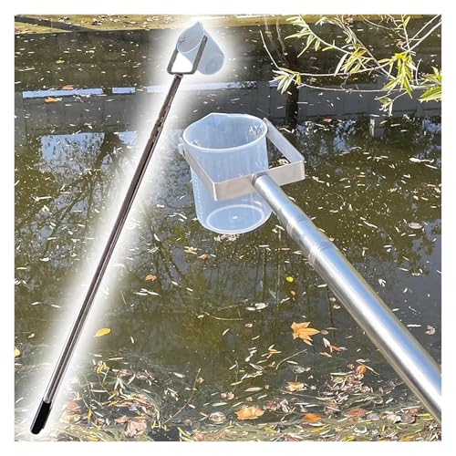 Water Quality Sampler Device - Telescopic Rod Water Collector, 5 6.5 8 10 13 16 20 23ft Extension Water Sampling Pole, 16.9fl oz Plastic Water Sample Cups, for Environmental Monitoring(1.5-7m/4.9-23ft