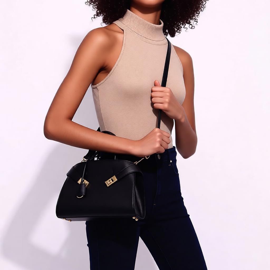 Designer Classic Top Handbags For Women,Leather Tote Bags,Shoulder Purses For Ladies, Adjustable Strap Work Satche