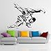 Pegatinas de pared de judo, pegatinas de vinilo de deportes de judo, pegatinas de pared de gimnasio, vinilo de decoración de pared para el hogar, dormitorio, pegatinas art deco 62X42cm