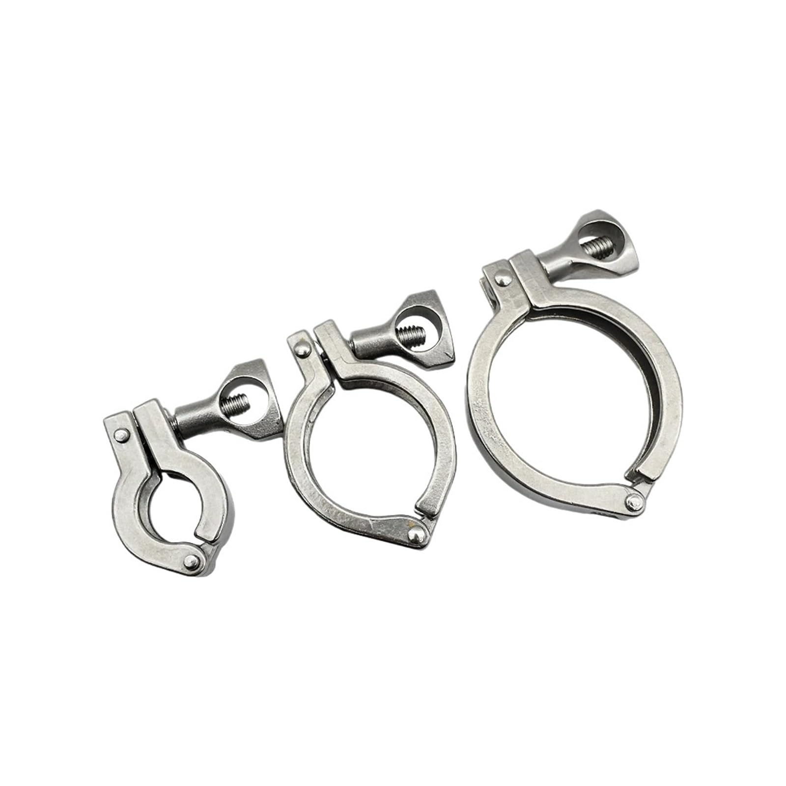 Morsetto triplo da 1,5"-4" in acciaio inossidabile 304 raccordo rapido 25,4/50,5/64/77,5/106/119 mm(K119mm)