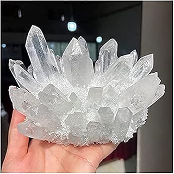 Amazon.co.jp: BOERLKY 天然水晶原石 1000gの自然な明確な白石水晶