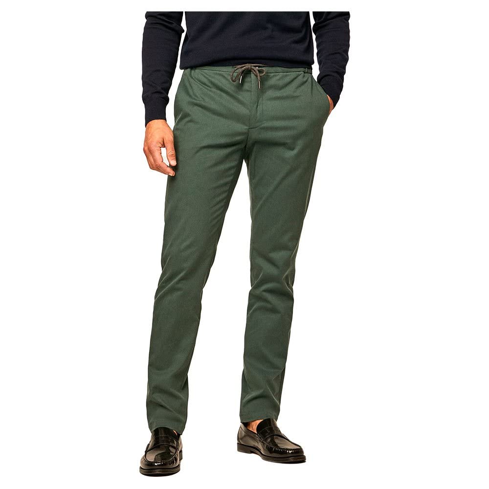 Hackett London Perfect Tencel Chino, 675DARK Green, 32