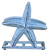Rustic Dark Blue Whitewashed Cast Iron Starfish Napkin Holder 6 Inch - Starfish Decoration - Beach Kitchen 51OhTZZpLXL. SS100