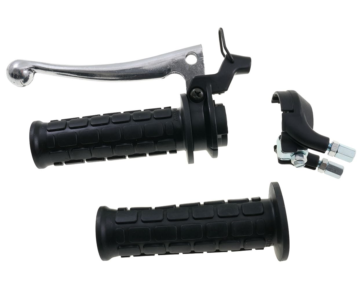 2EXTREME Schalthebel Schaltarmatur 2-/3-Gang Kupplungshebel Schaltgriff kompatibel Hercules Prima Mofa 22 mm Lenker Aluminium Gummi