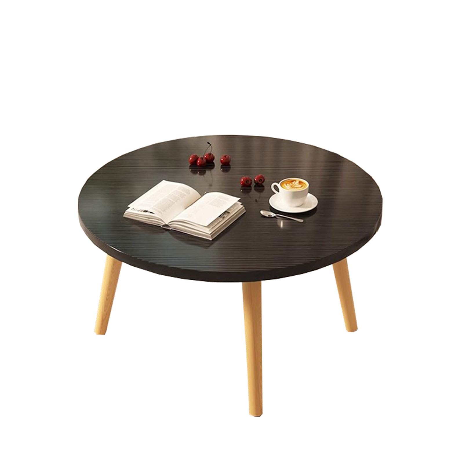 Table basse ronde en bois : la solution gain de place pour votre salon