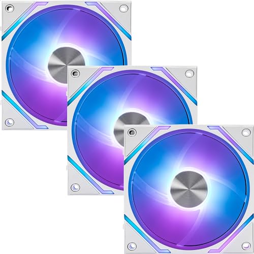 Ventilateur ARGB de 120 mm avec bloc magnétique MSI MPG EZ120 White, roulement FDB haut de gamme