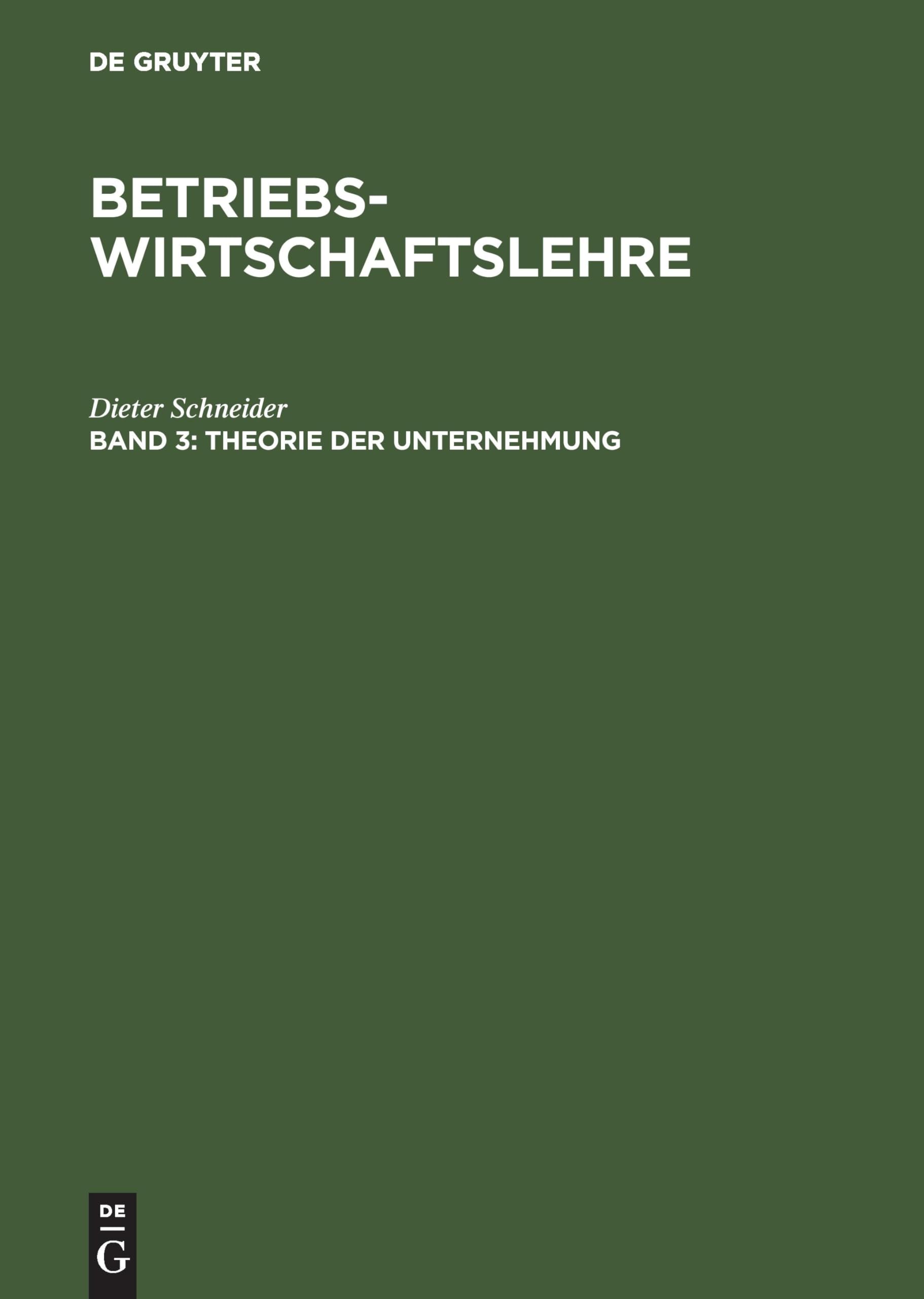 Betriebswirtschaftslehre, Bd.3