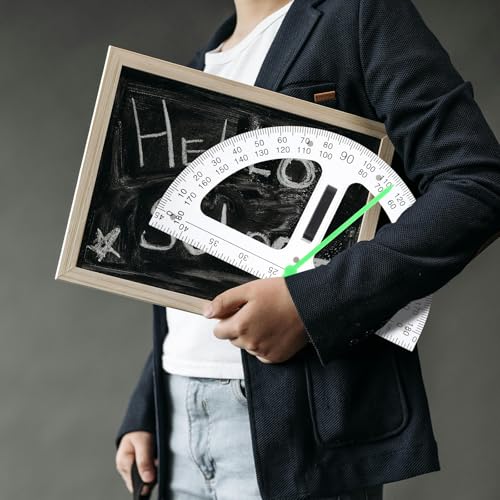 Rapporteur mathématique transparent avec aimant pour dessin technique et géométrie - 5