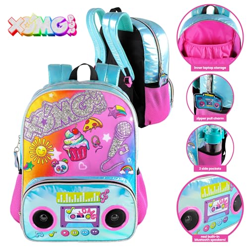 Fashion Angels XOMG POP! Backpack with Built-in Bluetooth Speakers in Turquoise – Adjustable Straps, Spacious Compartments, Lightweight, Official XOMG POP! Merchandise, Perfect for Kids & Tweens2