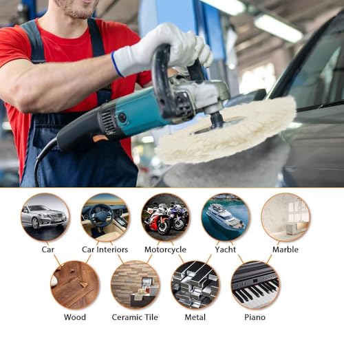 Image of MLD 7 Inch Hook And Loop Backing Pad, Grinder Sanding Polishing Sticky Disc, Backing Backer Pad, Car Polisher Sanding Pad BPMP-101 (7Inch, Plastic) Pack Of -1, Black