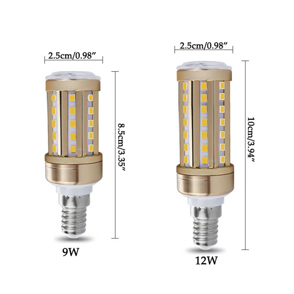Paquete de 2/10 Bombillas LED de maíz E27, 12 W Equivalente a una Bombilla incandescente de 100 W, Bombilla LED Blanca cálida E27 3000 K, Bombillas LED de maíz de bajo Consumo para iluminación