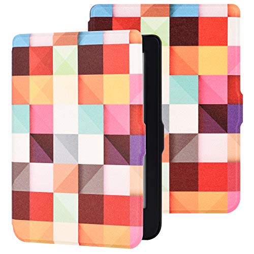 YuanZhu - Funda tipo libro para Nuevo Kindle 2019 (ahora con luz frontal integrada)