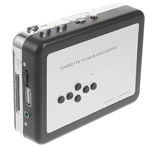 4-in-1 Cassette to MP3 Recorder Converter Cassette Player + MP3 Audio Recorder Player