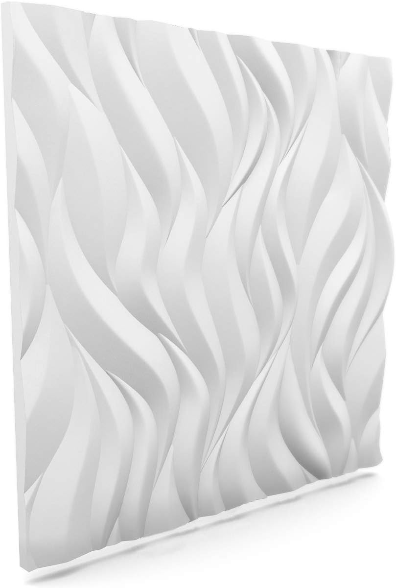 Luxury 3D Wall and Ceiling Panel Flames 60cm x 60cm Decorative Tile Cladding (12 Panels (4.32m²))