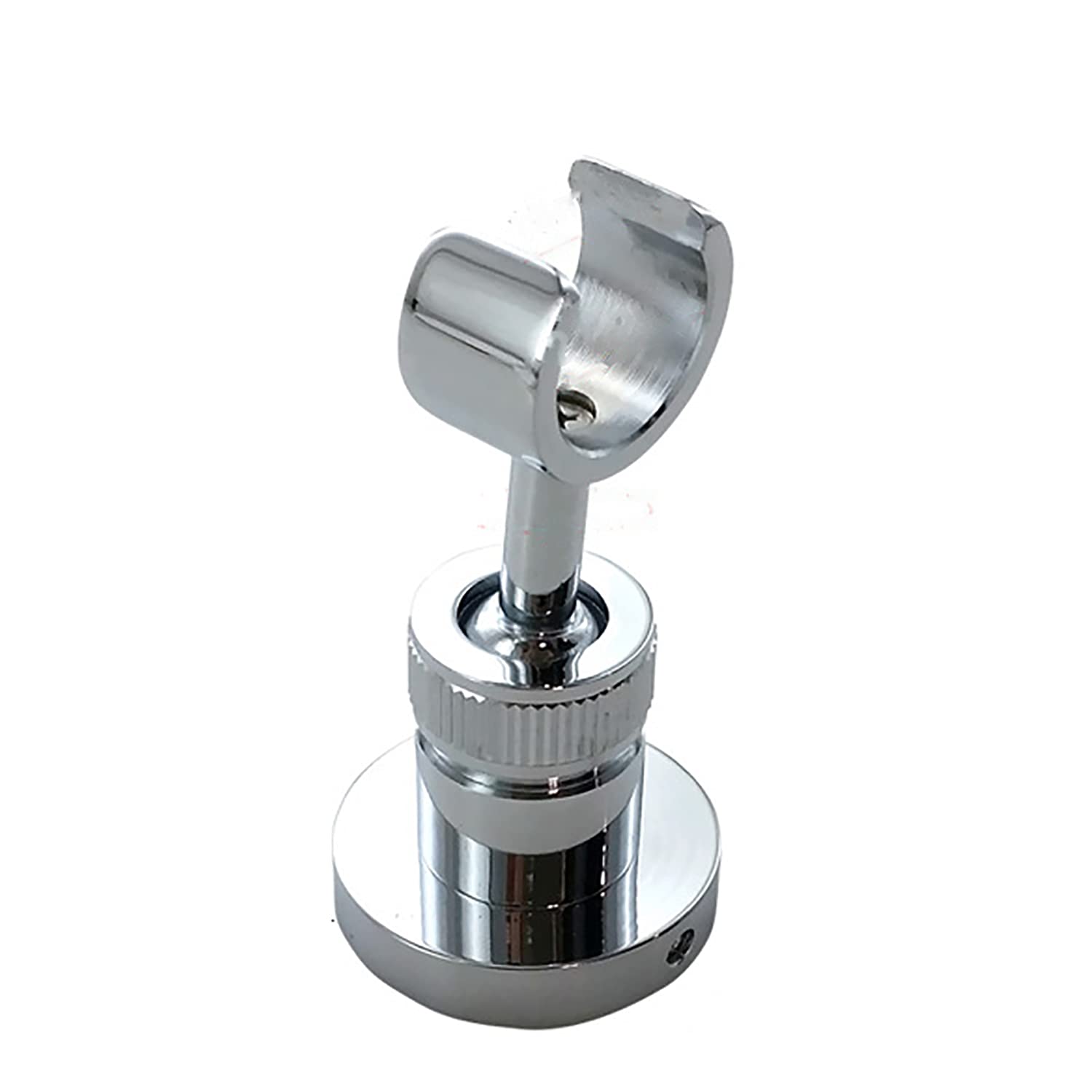Xlandalyuefa Silver Adjustable Shower Head Holder Wall Mounted All Brass Handheld Wand Bracket Sprayer(Silver)