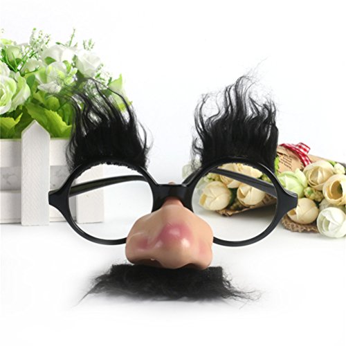 Accoutrements Fuzzy Nose and Glasses Classic Disguise, Multicolored