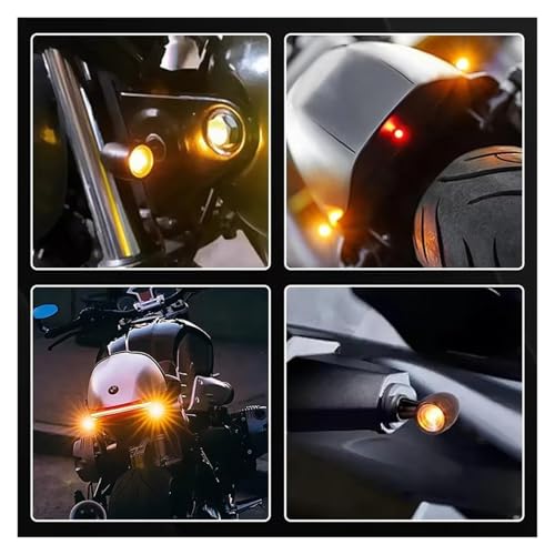 Luz trasera moto evita fallos de visibilidad con intermitentes bullet para Honda 5