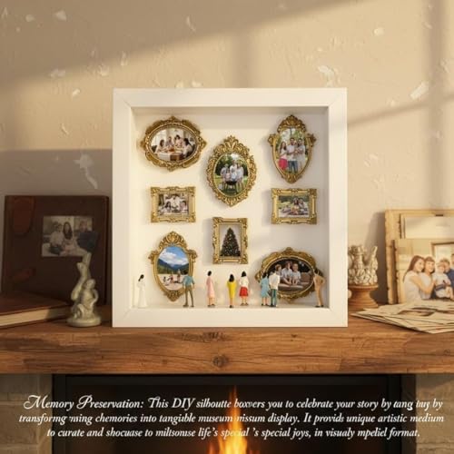 Mini boîte de musée avec lumières et figurines pour cadre shadow box décoratif - 3
