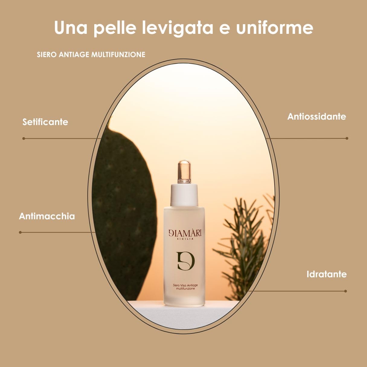 Suero Facial Anti-edad Multifuncional – Hidratante, Antioxidante, Anti-manchas, Sedoso, con Células Madre de Uva, Niacinamida, 30ml, Probado Nickel, Sin Parabenos y Silicones