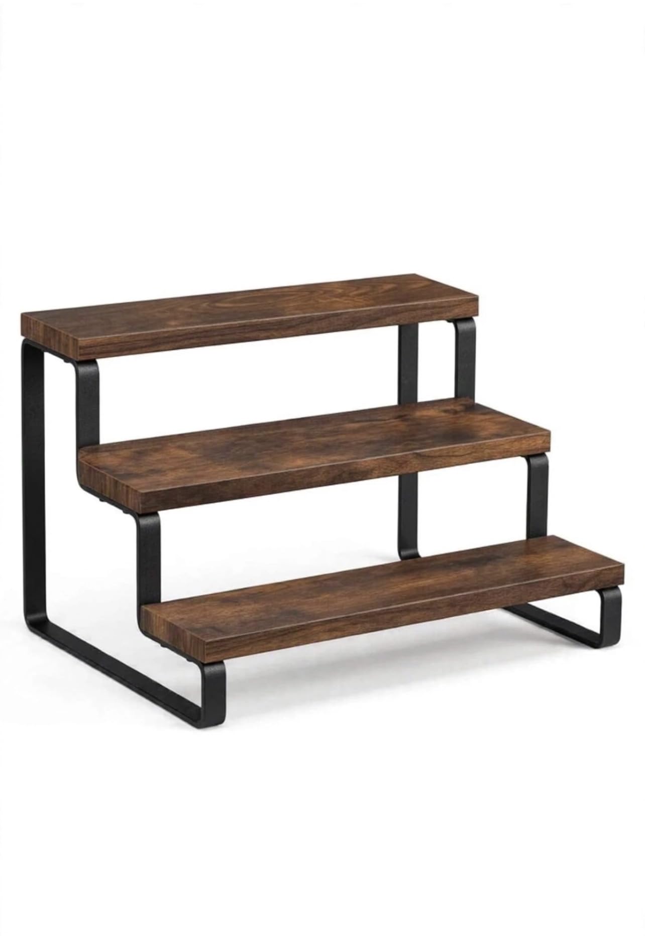 3-Tier Countertop Organiser Shelf, MDF with Metal Frame | Spice Jar Storage, Industrial Design, Space Saving, Multi-Purpose Use, Sturdy Construction-image-45