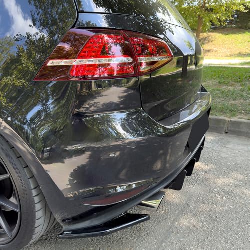 Hinten Splitter kompatibel mit VW VOLKSWAGEN Golf MK7 GTI 2013–2016