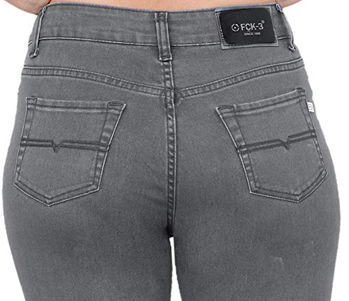 Image of FCK-3 Stretchable Denim Pencil Fit Regular Fit High Waist Jeans for Women