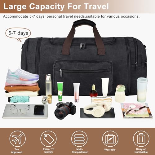 Felipe Varela Expandable Canvas Duffel