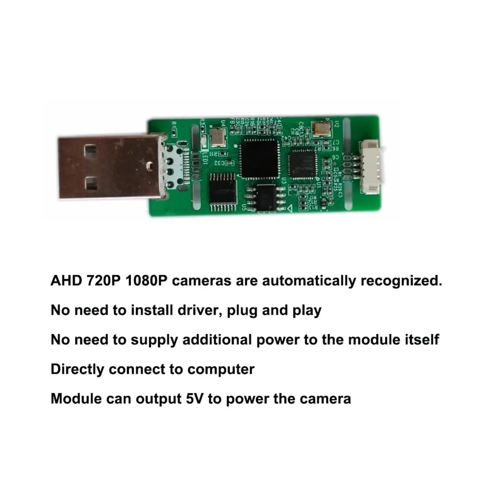 AHD À USB Acquérir Signal Analogique À Module Caméra USB Numérique d'AHD À Module Type-C unité UVC pour Android Installation Simple (A)