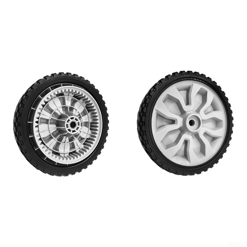 para rueda Cortacésped 8x2 Pulgadas Plástico y Goma Robusta(2pcs)