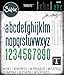 Sizzix Thinlits Die Set 96 Pack Alphanumeric Classic Lower Case by Tim Holtz, Multicolor