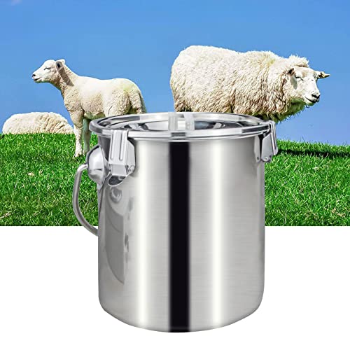 Edelstahl-Milchbehälter, Milchdose aus 304 Edelstahl, 7 l Flasche mit versiegeltem Deckel und optionalem Zapfen Cover