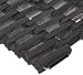Durable Durite Recycled Tire-Link Outdoor Entrance Mat, Straight Weave, 14" x 22", Black