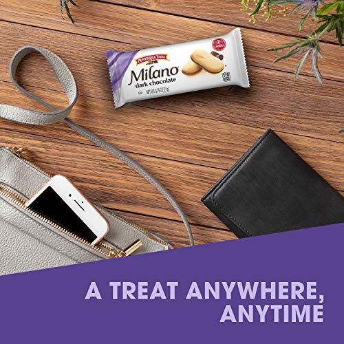 Image of Pepperidge Farm Milano Dark Chocolate Cookies, 7.5 oz. Multi-pack Tray, 0.75 Ounce (Pack of 10)