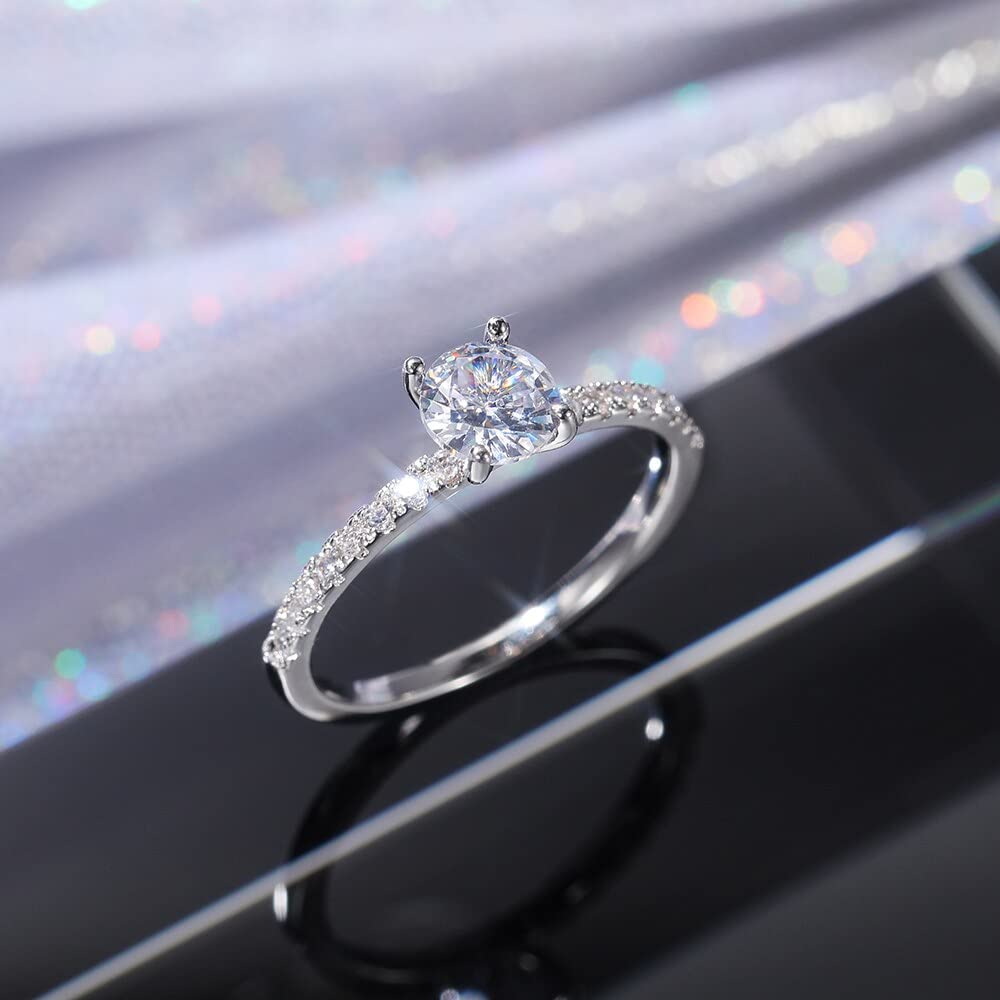 Amazon.co.jp: 女性のための高級結婚指輪,婚約指輪,高級ジュエリー 
