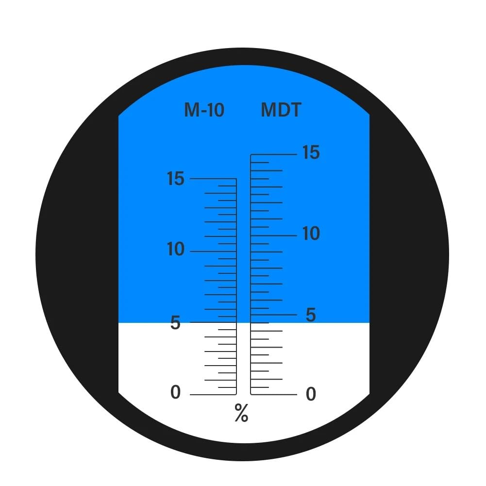 Probador de concentración emulsión 0-15% probador corte antioxidante prueba refractómetro aceite mina M-10 y MDT