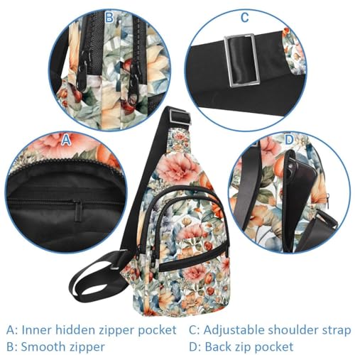 Mochila con estampado floral multicolor tamaño compacto de 30x18x4cm 2