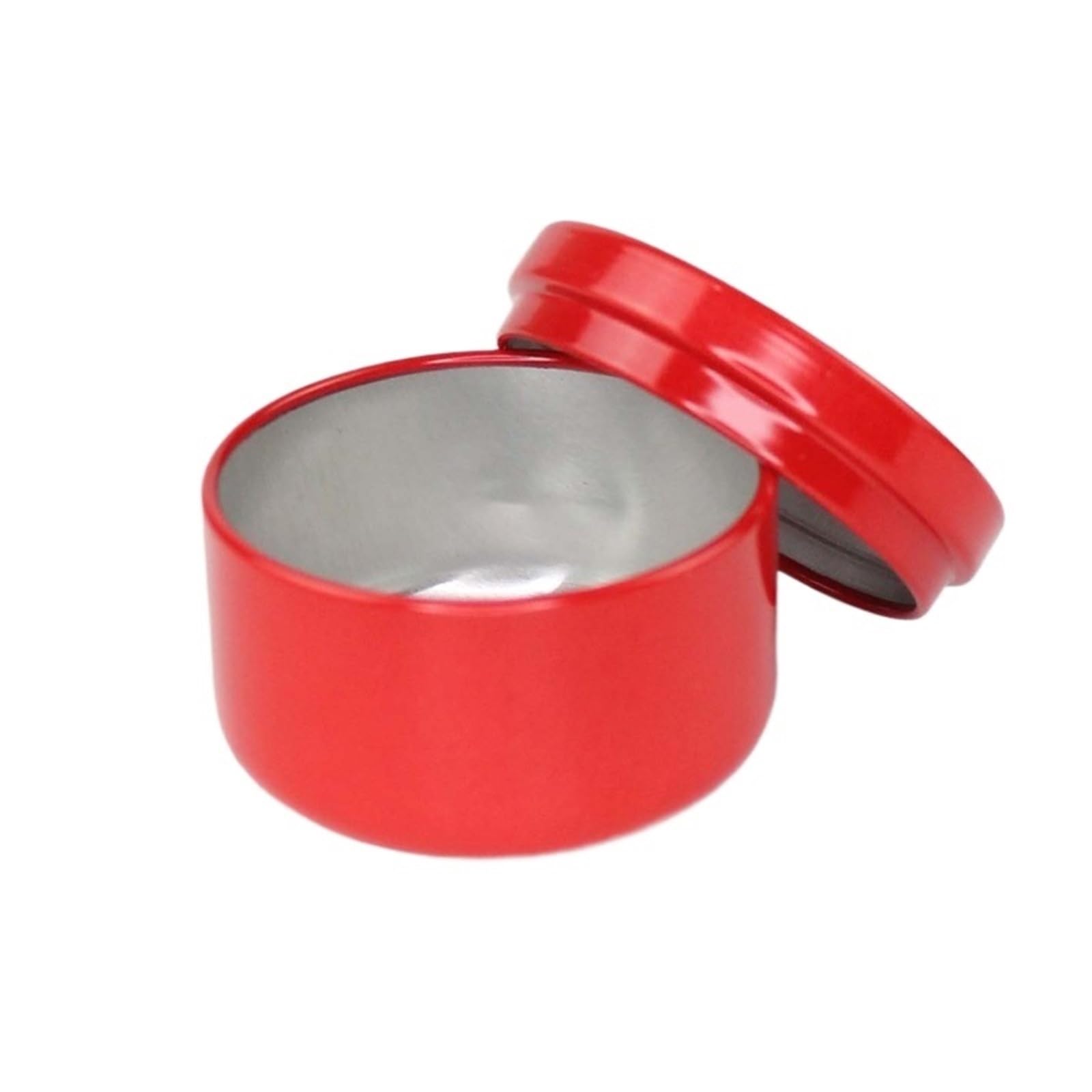Xinglongs Candle Jars 45pcs Aluminum Candle Tin 50ml Round Candle Containers Cosmetic Jars Oil Cream Pot Empty Aromatherapy Metal Can(Type 4)