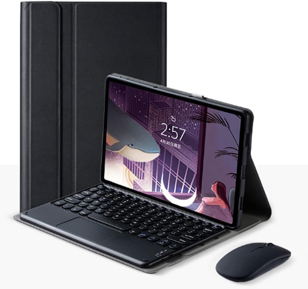 Keyboard Case with Mouse for Xiaomi RedMi Pad 10.61 inch 2022, Folio Keyboard Case Cover with Magnetically Detachable Wireless Keyboard for RedMi Pad 10.61'' Released 2022 Tablet, Black