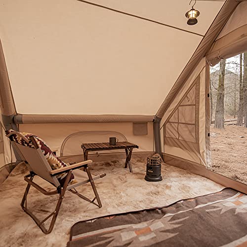 Carpa de algodón para camping familiar impermeable y resistente al viento miniatura 3