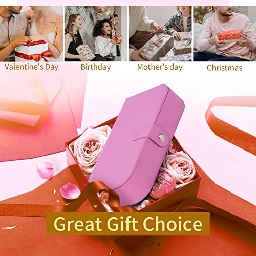 Smileshe Jewelry Box For Women Girls, Pu Leather Small Portable Travel Organizer Case, Display Storage Boxes For Rings Earrings Necklaces Bracelets #TOP6