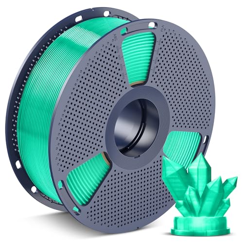 Image of SUNLU PLA 3D Printer Filament PLA Filament 1.75mm, Neatly Wound 3D Printing Filament 1.75mm, Dimensional Accuracy + /- 0.02 mm, Fit Most FDM 3D Printers, 1kg Spool (2.2lbs), Transparent Mint LCE