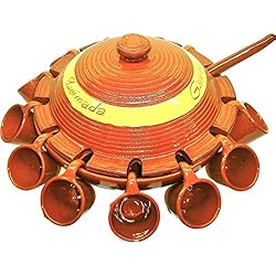 Cazuelas Para Queimadas Acan Juego queimada de barro con 12 tazas
