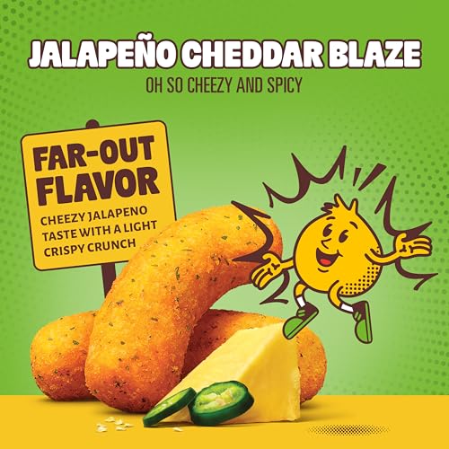 Image of Hippeas Chickpea Puffs, Variety Pack, Groovy White Cheddar, Jalapeno Cheddar, All Dressed, 30 x 0.8 oz, Baked Crunchy Chickpea Snacks, 3g Plant Protein, 2g Fiber & 50% Less Fat, Dairy & Gluten Free