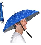 Kilobey Umbrella Hat, 25 inch Small Hands Free Umbrella Cap for Adults & Kids, 7-Ribs UV Protecti...